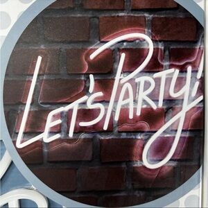 Let's Party LED Neon Light - White